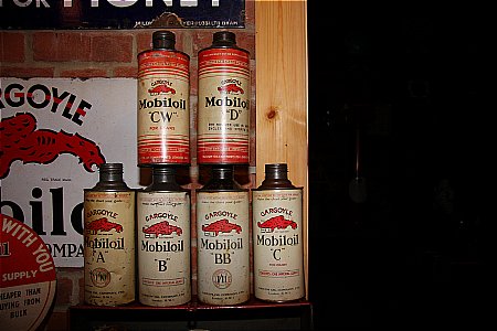 MOBIL OIL (Quarts) . . . (Set of 6) - click to enlarge